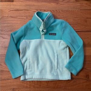 Columbia Kids' Teal and Mint Fleece Hoodie